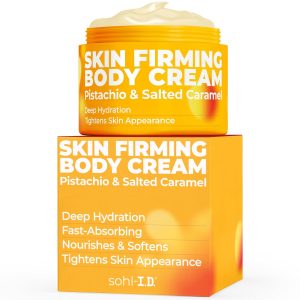 sohl-I.D. Skin Firming Body Cream, Hydrating Moisturizer with Brazil Nut Oil, Coconut Oil & Guaraná Extract, Improves the Look of Skin Firmness, Paraben & Sulfate-Free, Vegan-Friendly – 6.76 fl oz
